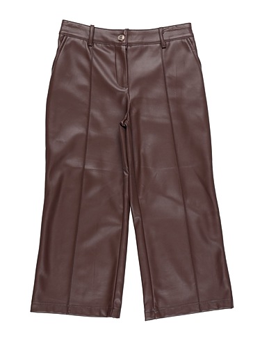 KOCCA Casual trouser Dark brown 100% Polyurethane, Polyester