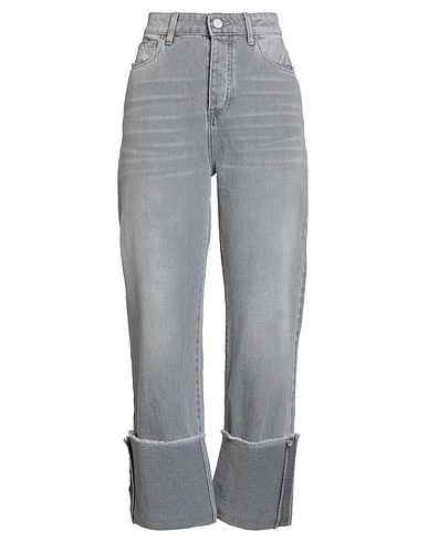 ALESSIA SANTI Denim pants Grey 100% Cotton