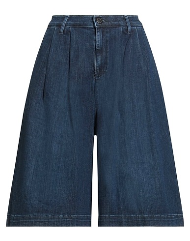 TRUE RELIGION Denim shorts Blue 70% Cotton, 17% Polyester, 11% Lyocell, 2% Elastane