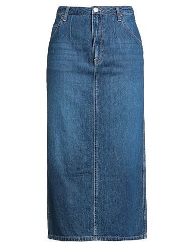 TRUE RELIGION Denim skirt Blue 50% Cotton, 50% Recycled cotton