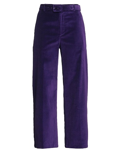LIBERTY ROSE Casual trouser Purple 100% Cotton