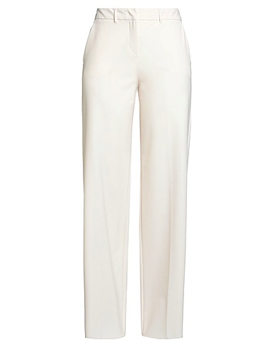 MARELLA Casual trouser Ivory 53% Polyester, 43% Virgin Wool, 4% Elastane