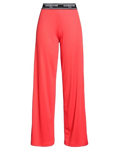 GAVROCHE Paris Casual trouser Red 95% Polyester, 5% Elastane