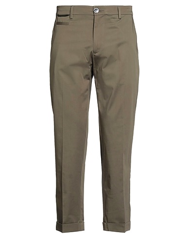 PMDS PREMIUM MOOD DENIM SUPERIOR Casual trouser Military green 97% Cotton, 3% Elastane