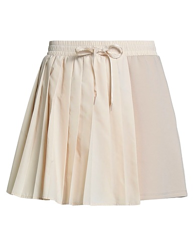 MAX&Co. Mini skirt Beige 65% Cotton, 26% Polyester, 9% Elastane