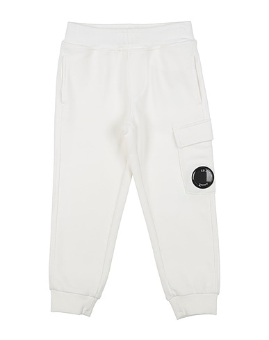C.P. COMPANY UNDERSIXTEEN Pantalone Bianco 100% Cotone, Elastan