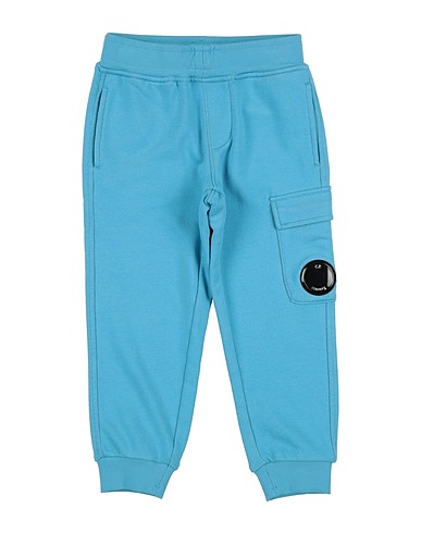 C.P. COMPANY UNDERSIXTEEN Casual trouser Azure 100% Cotton, Elastane