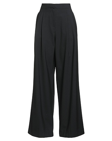 ALYSI Casual trouser Black 53% Polyester, 43% Virgin Wool, 4% Elastane