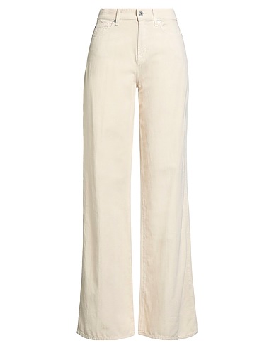 7 FOR ALL MANKIND Casual pants BEIGE 80% Cotton, 20% Linen