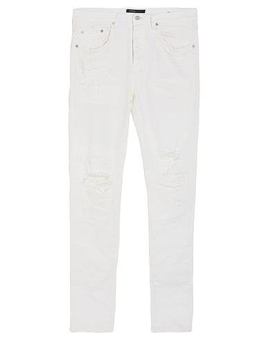PURPLE Pantaloni jeans Bianco 98% Cotone, 2% Lycra®