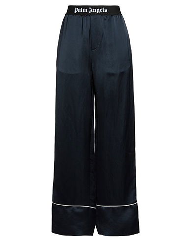 PALM ANGELS Casual trouser Navy blue 56% Linen, 44% Viscose, Polyamide, Polyester, Elastane
