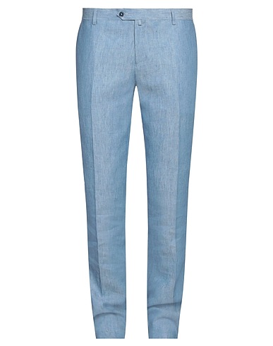 HERMAN & SONS Casual pants Sky blue 100% Linen