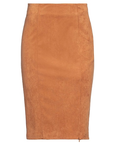 MARCIANO by GUESS Midi skirt Camel 92% Polyester, 8% Elastane