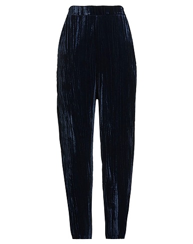LOU LOU BELLE VILLE PARIS Casual trouser Midnight blue 100% Polyester