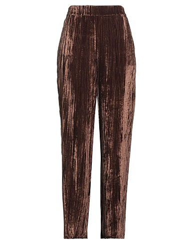 LOU LOU BELLE VILLE PARIS Pantalone Marrone 100% Poliestere