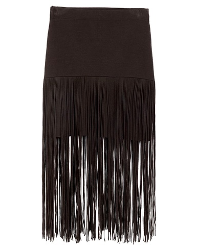 MARELLA Midi skirt MONOCHROME Dark brown 72% Viscose, 28% Polyester