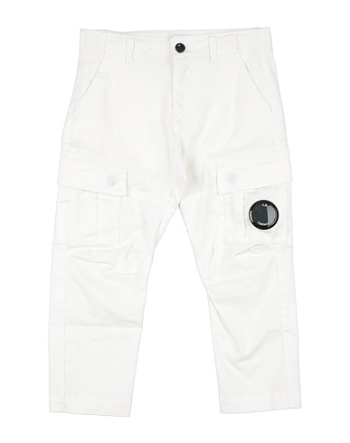 C.P. COMPANY UNDERSIXTEEN Casual trouser White 97% Cotton, 3% Elastane