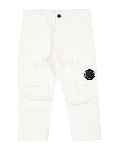 C.P. COMPANY UNDERSIXTEEN Casual trouser White 97% Cotton, 3% Elastane
