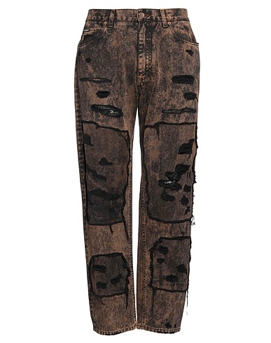 DOLCE&GABBANA Denim trousers Khaki 100% Cotton