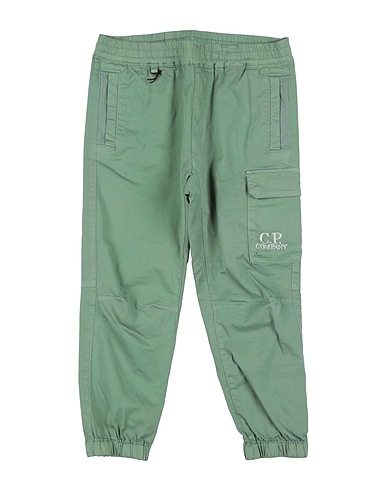 C.P. COMPANY UNDERSIXTEEN Casual trouser Sage green 97% Cotton, 3% Elastane, Polyester