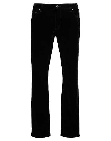 DOLCE&GABBANA Casual pants Black 91% Cotton, 7% Viscose, 2% Elastane