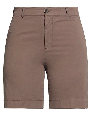 SEVENTY VENEZIA Shorts & Bermuda Chocolate brown 97% Cotton, 3% Elastane