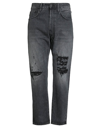 (+) PEOPLE Denim trousers Black 100% Cotton