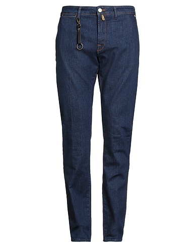 INCOTEX Denim pants BLUE DIVISION Blue 92% Cotton, 8% Elastane