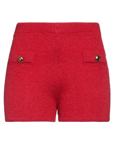 TWINSET Shorts & Bermuda Red 50% Polyamide, 46% Mohair wool, 4% Wool