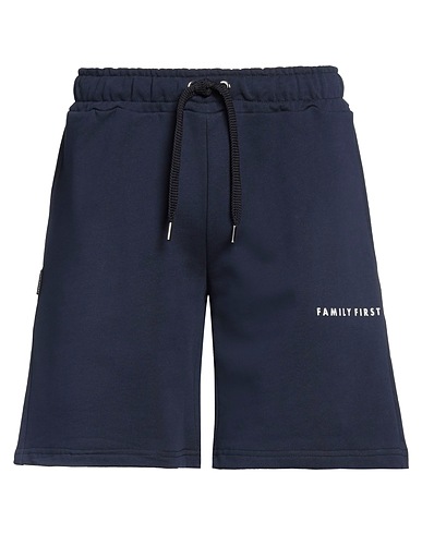 FAMILY FIRST  Milano Shorts & Bermuda Navy blue 100% Cotton