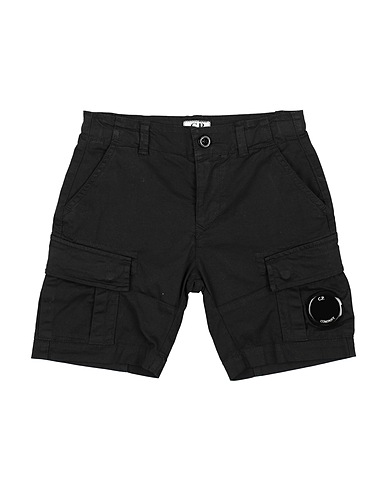 C.P. COMPANY UNDERSIXTEEN Shorts & Bermuda Black 97% Cotton, 3% Elastane