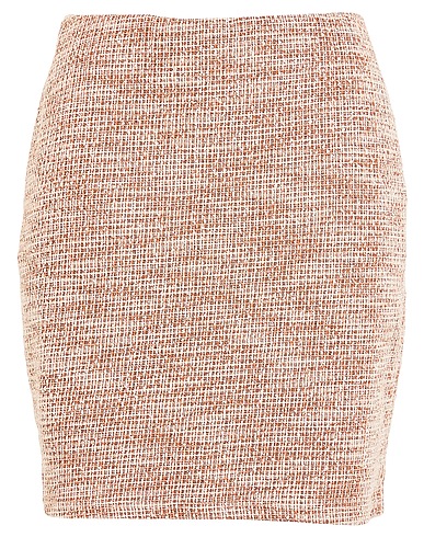 VILA Mini skirt 50% Recycled polyester, 27% Cotton, 21% Viscose, 2% Elastane