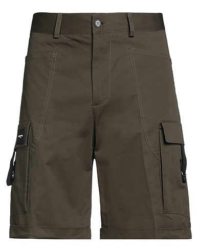 GAVROCHE Paris Shorts & Bermuda Military green 97% Cotton, 3% Elastane