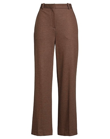 CIRCOLO 1901 Casual trouser Chocolate brown 88% Virgin Wool, 10% Cashmere, 2% Polyamide