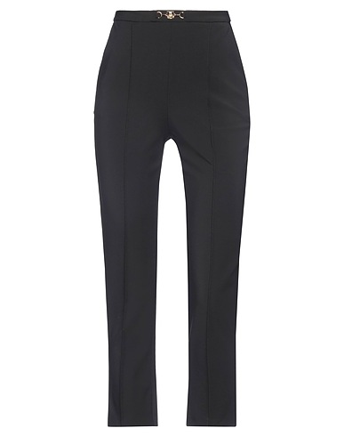 ELISABETTA FRANCHI Casual trouser Black 84% Polyamide, 16% Elastane
