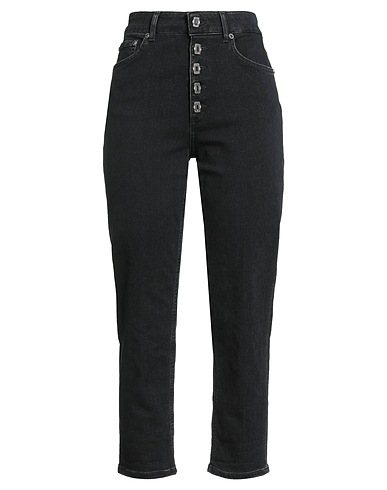 DONDUP Denim trousers Black 57% Cotton, 14% Recycled cotton, 11% Modal, 11% Recycled polyester, 7% Textile fibres