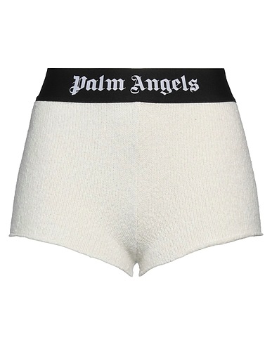 PALM ANGELS Shorts & Bermuda White 80% Cotton, 16% Polyamide, 4% Elastane, Polyester