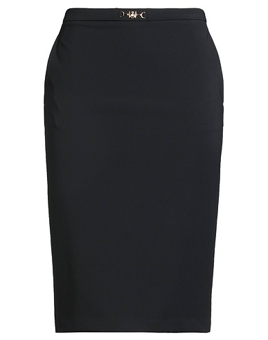 ELISABETTA FRANCHI Gonna midi ESSENTIAL Nero 96% Poliestere, 4% Elastan