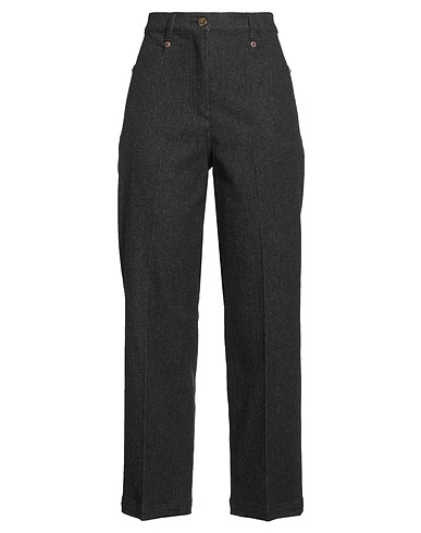 MOMONÍ Casual pants Charcoal 86% Cotton, 7% Wool, 6% Polyester, 1% Elastane