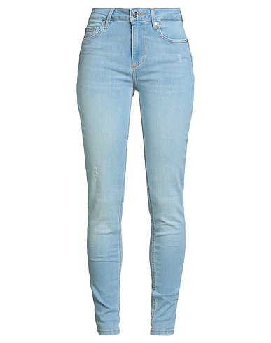 LIU •JO Denim trousers Blue 84% Cotton, 14% Polyester, 2% Elastane