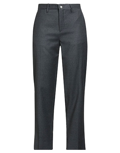 BRIGLIA 1949 Casual pants Charcoal 99% Virgin Wool, 1% Elastane
