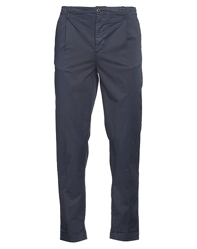 40WEFT Casual trouser Midnight blue 98% Cotton, 2% Elastane