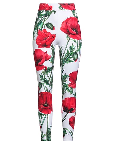 DOLCE&GABBANA Leggings White 71% Polyamide, 29% Elastane