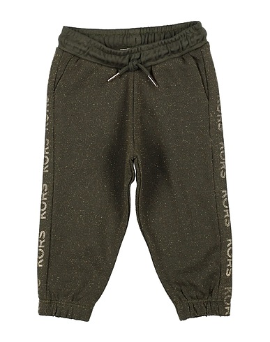 MICHAEL KORS KIDS Casual trouser Military green 91% Cotton, 9% Metallic fiber