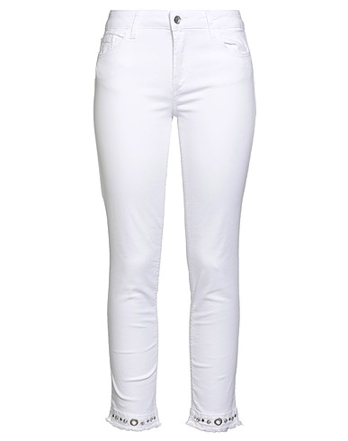 LIU •JO Pantaloni jeans Bianco 97% Cotone, 3% Elastan