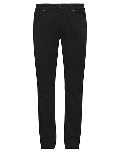 DEVORE INCIPIT Casual pants Black 97% Cotton, 3% Elastane