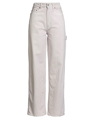 HAIKURE Denim trousers Taupe 100% Cotton
