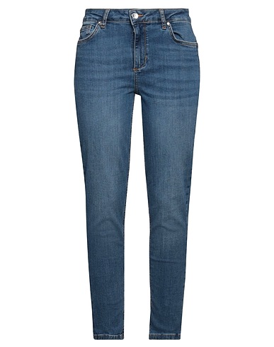 LIU •JO Denim trousers Blue 84% Cotton, 14% Polyester, 2% Elastane