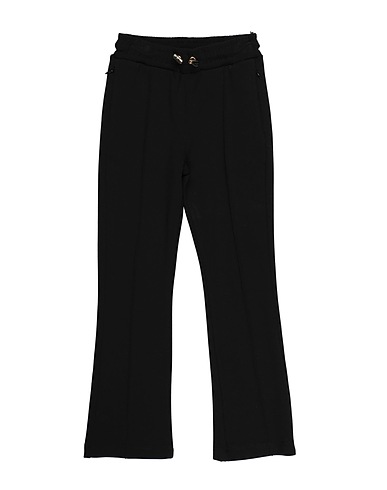 FRACOMINA MINI Casual pants Black 54% Polyester, 41% Modal, 5% Elastane