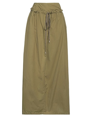 ASPESI Maxi Skirts Military green 100% Cotton